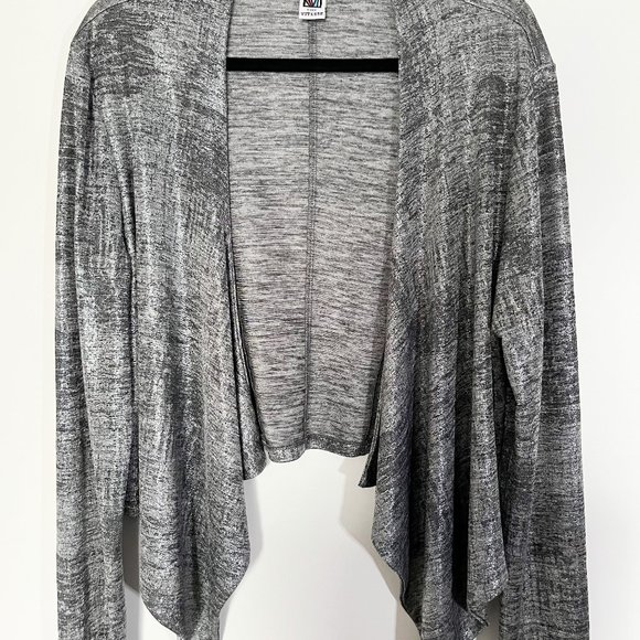Code Vitesse Silver Stretchy Draped Cardigan - Picture 2 of 6